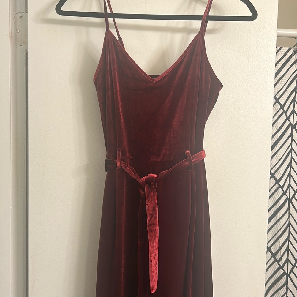 Forever 21 burgundy  jumpsuit.